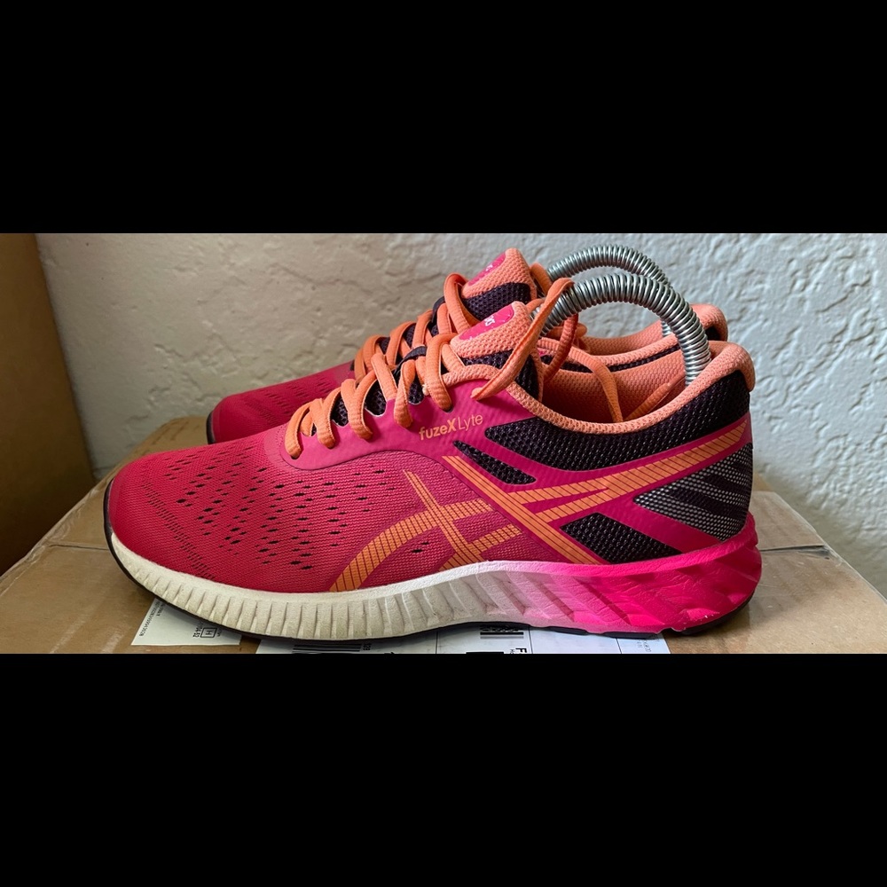 ASICS Women's FuzeX Lyte Running Shoes - Pink/Coral
